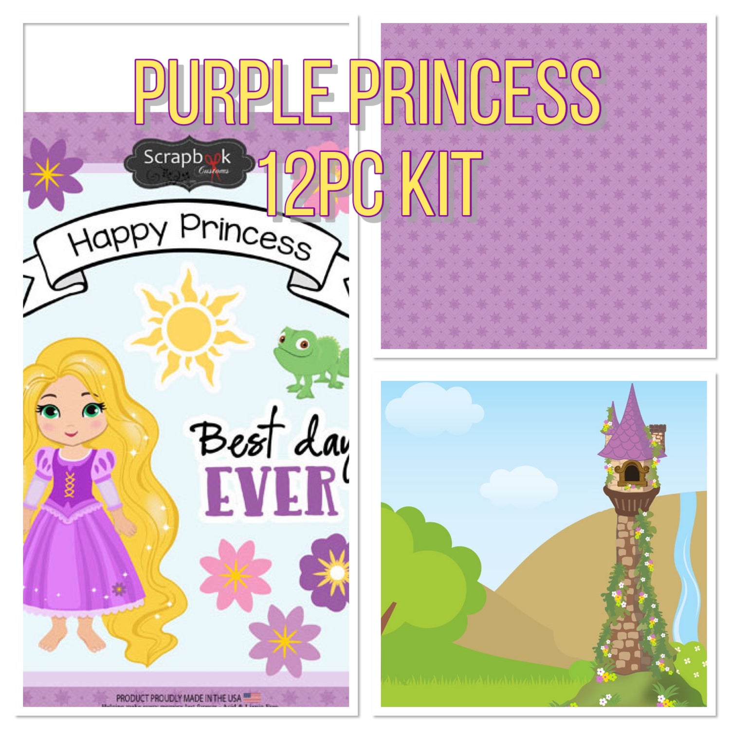 PURPLE PRINCESS KIT Rapunzel Tangled 12pc