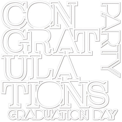 Bella Blvd CONGRATULATIONS Cut-Outs Laser Cut Words