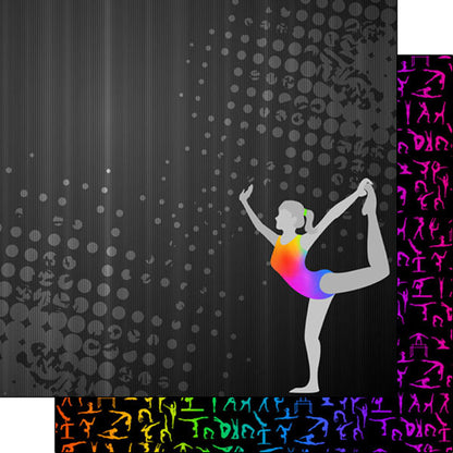 Neon Sports GYMNASTICS KIT 12&quot;X12&quot; Scrapbook Paper 12 Sheets