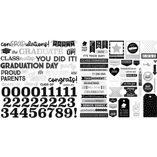 Bella Blvd CAP & GOWN EPHEMERA Words 103pc