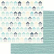 Kaisercraft Summer Splash BEACH HUTS 12X12 Scrapbook Paper Scrapbooksrus