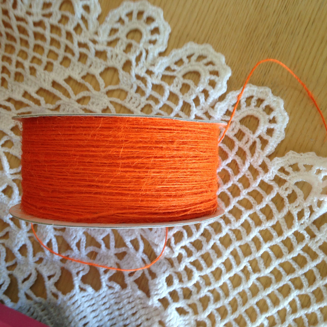 Creative Impressions Jute Twine String ORANGE 4 yards