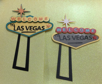 WELCOME TO LAS VEGAS SIGN Las Vegas Scrapbook Diecut Scrapbooksrus 