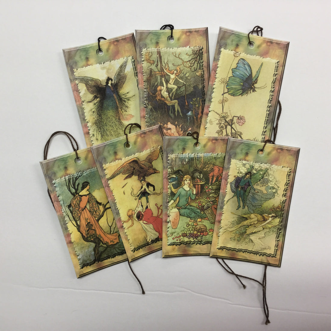 Tags &amp; Ephemera 7pc MYSTICAL BEINGS TAGS Scrapbooksrus 