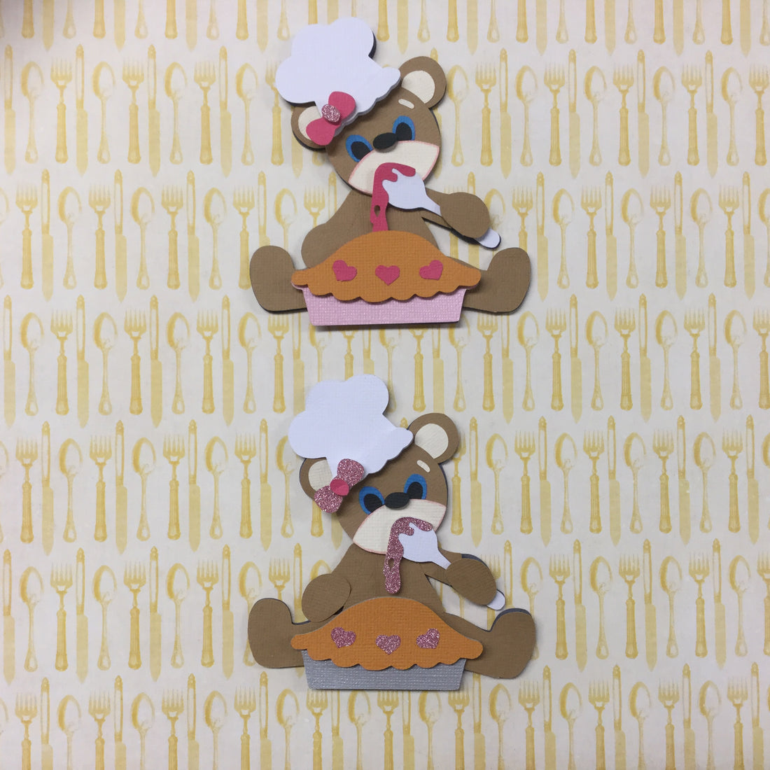 Teddy Bear PIE Die Cut Embellishment Scrapbooksrus 