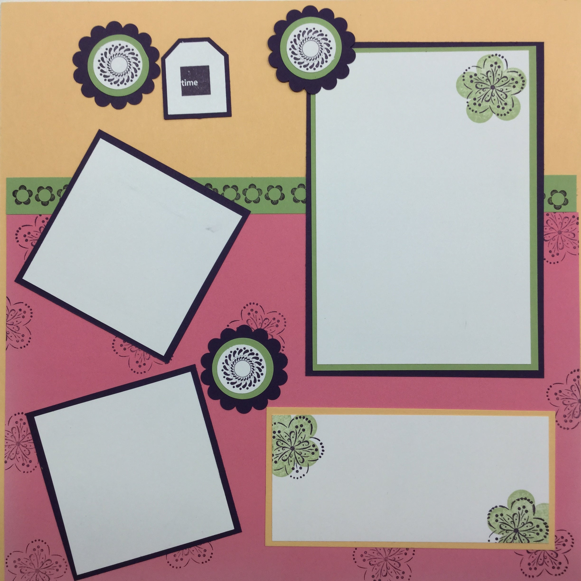 Premade Page FAMILY TIME (2) 12X12 Scrapbook @Scrapbooksrus