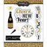 NEW YEARS CHEERS Sticker 6pc Scrapbooksrus 