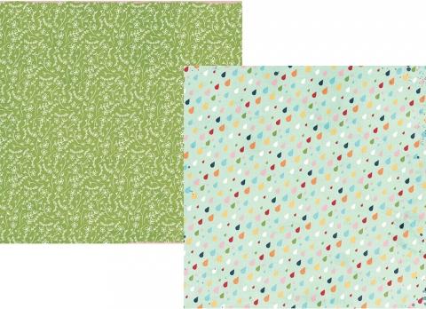 Simple Stories Springtime PUDDLE JUMPER 12x12 Scrapbook Paper Scrapbooksrus 