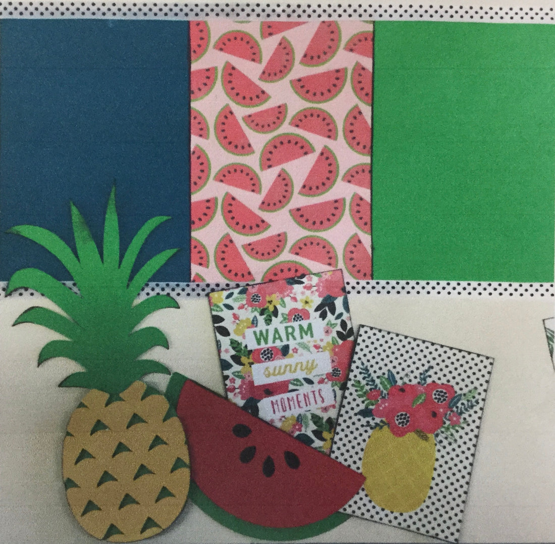 SUMMER WATERMELON Scrapbook Page Kit Scrapbooksrus 