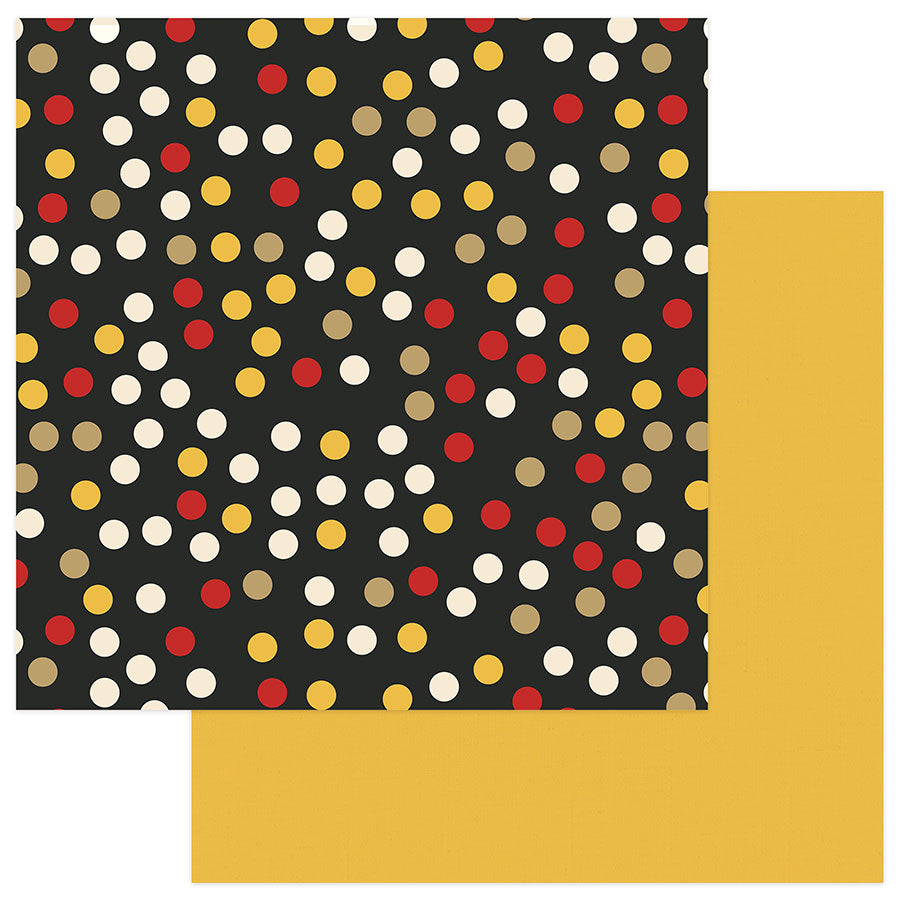 Colorplay A Day At The Park MULTI DOT/ YELLOW 12"x12" Paper Scrapbooksrus