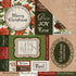 Kaisercraft Letters to Santa BE MERRY 12"X12" Scrapbook Paper