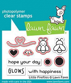 Lawn Fawn LITTLE FIREFLIES Clear Stamps 10 pc