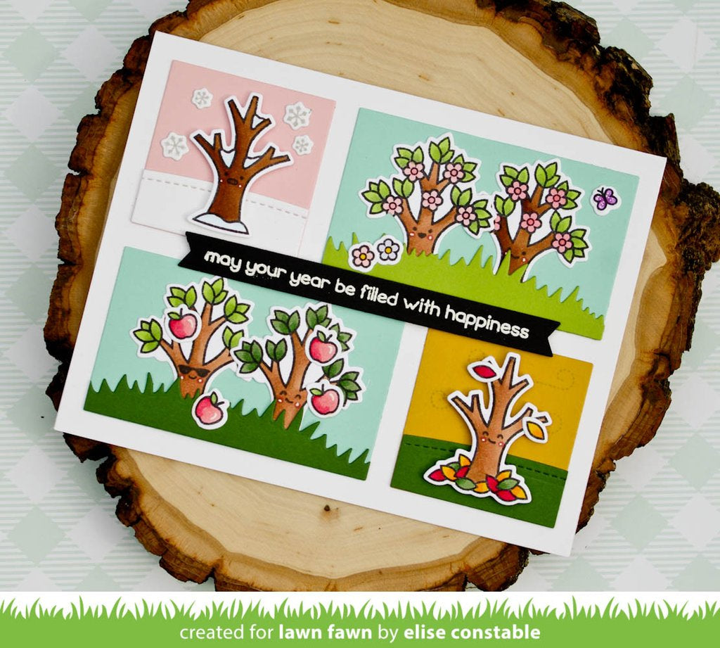 Lawn Cuts TREE BEFORE N’ AFTERS Custom Craft Dies 15pc. Scrapbooksrus 