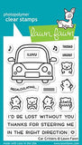 Lawn Fawn CAR CRITTERS Clear Stamps 4"X3" Scrapbooksrus 
