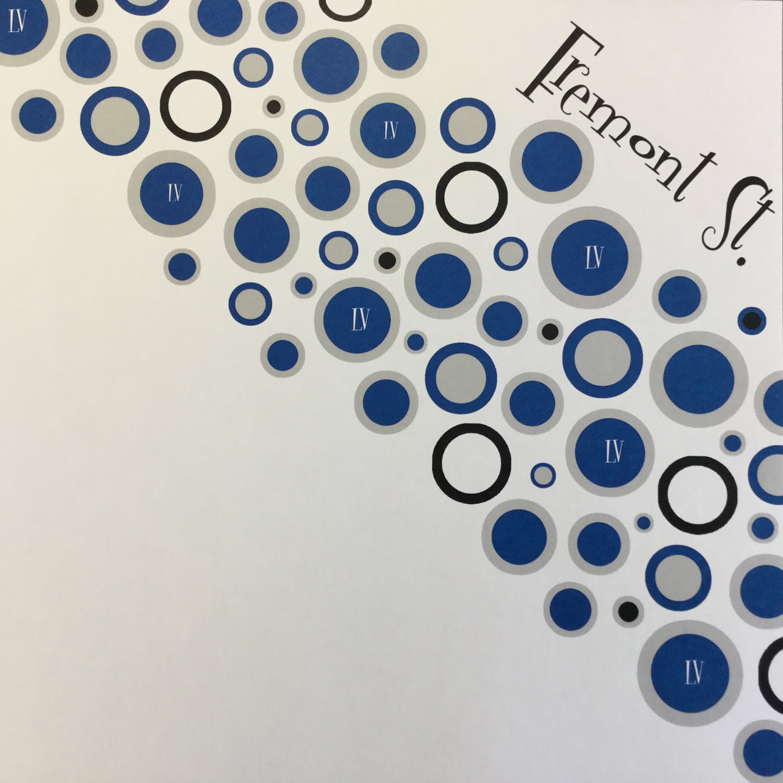 Retro Right FREMONT ST BLUE 12"X12" Downtown Las Vegas Scrapbook Paper Scrapbooksrus Las Vegas