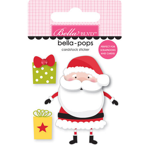 Bella Blvd S IS FIR SANTA Christmas Bella-Pops 3D Sticker 1pc Scrapbooksrus