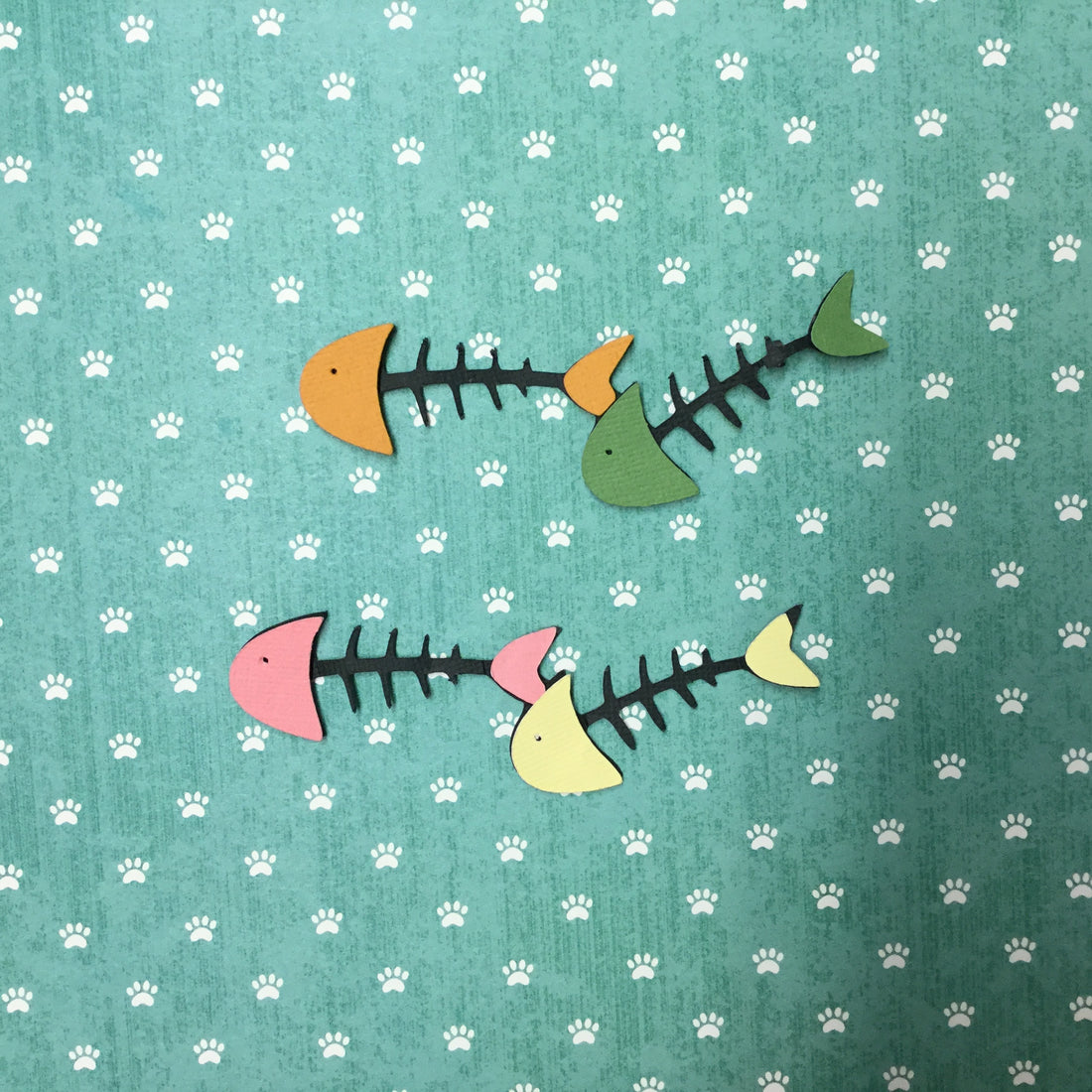 FISH BONES Pet Custom Scrapbook Die Cuts Scrapbooksrus 