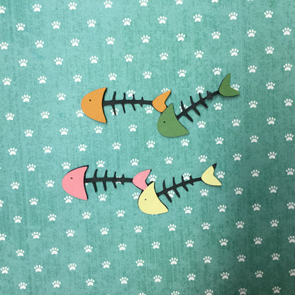 FISH BONES Pet Custom Scrapbook Die Cuts Scrapbooksrus 