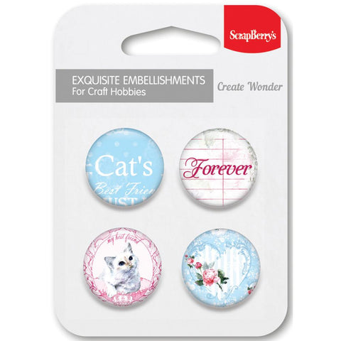 ScrapBerry’s Words Live Forever No. 2 CAT Embellishments