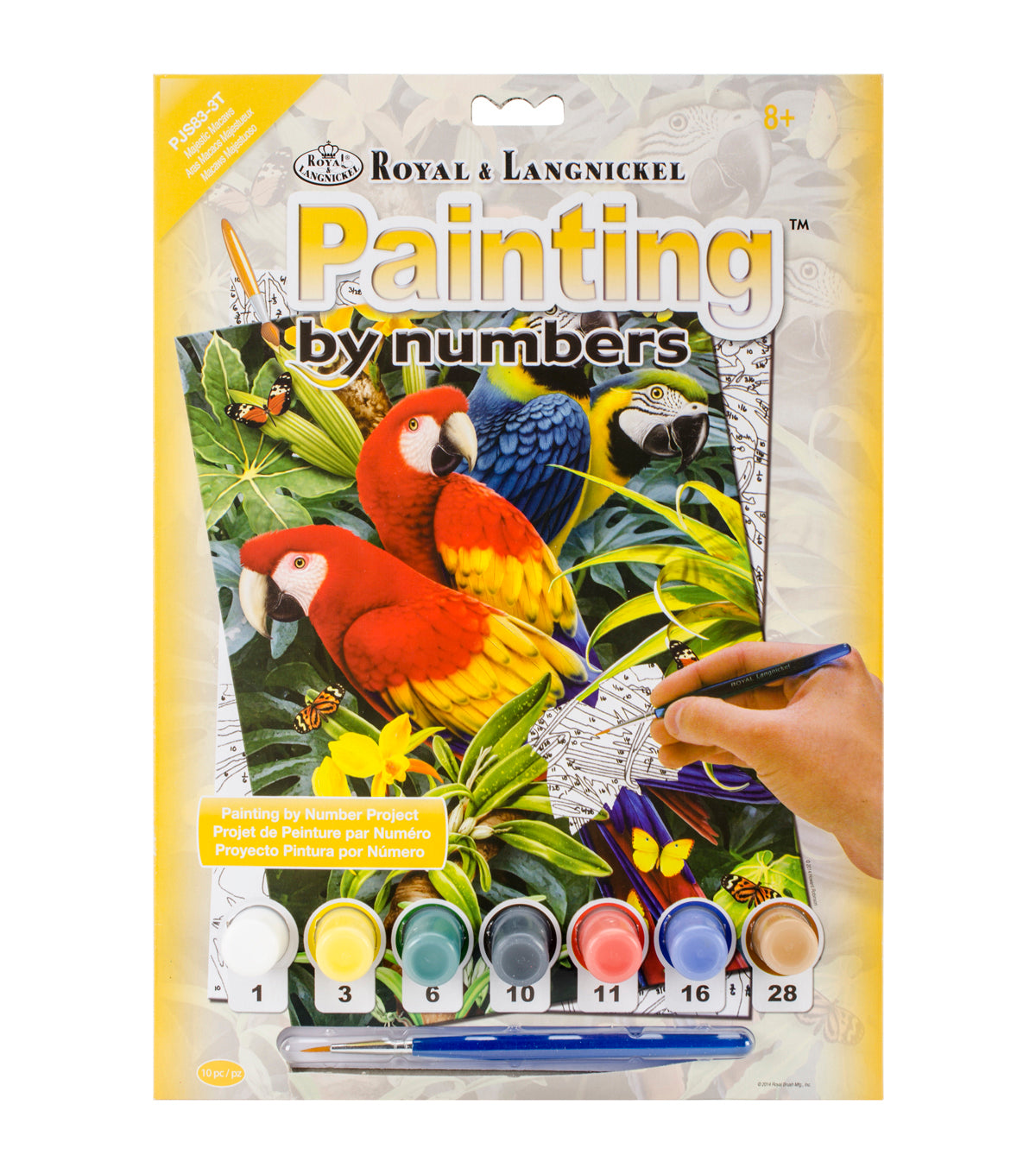 Royal &amp; Langnickel Painting By Numbers MAJESTIC MAKAWS Paint Kit Scrapbooksrus 