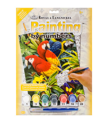 Royal & Langnickel Painting By Numbers MAJESTIC MAKAWS Paint Kit Scrapbooksrus 