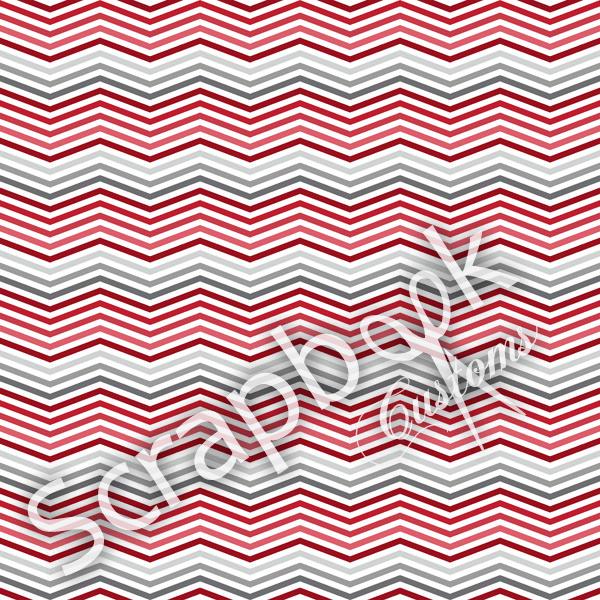 Racing 5K &amp; RED CHEVRON Sports 12X12 Paper Sheet Scrapbook Customs