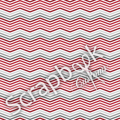 Racing 5K &amp; RED CHEVRON Sports 12X12 Paper Sheet Scrapbook Customs