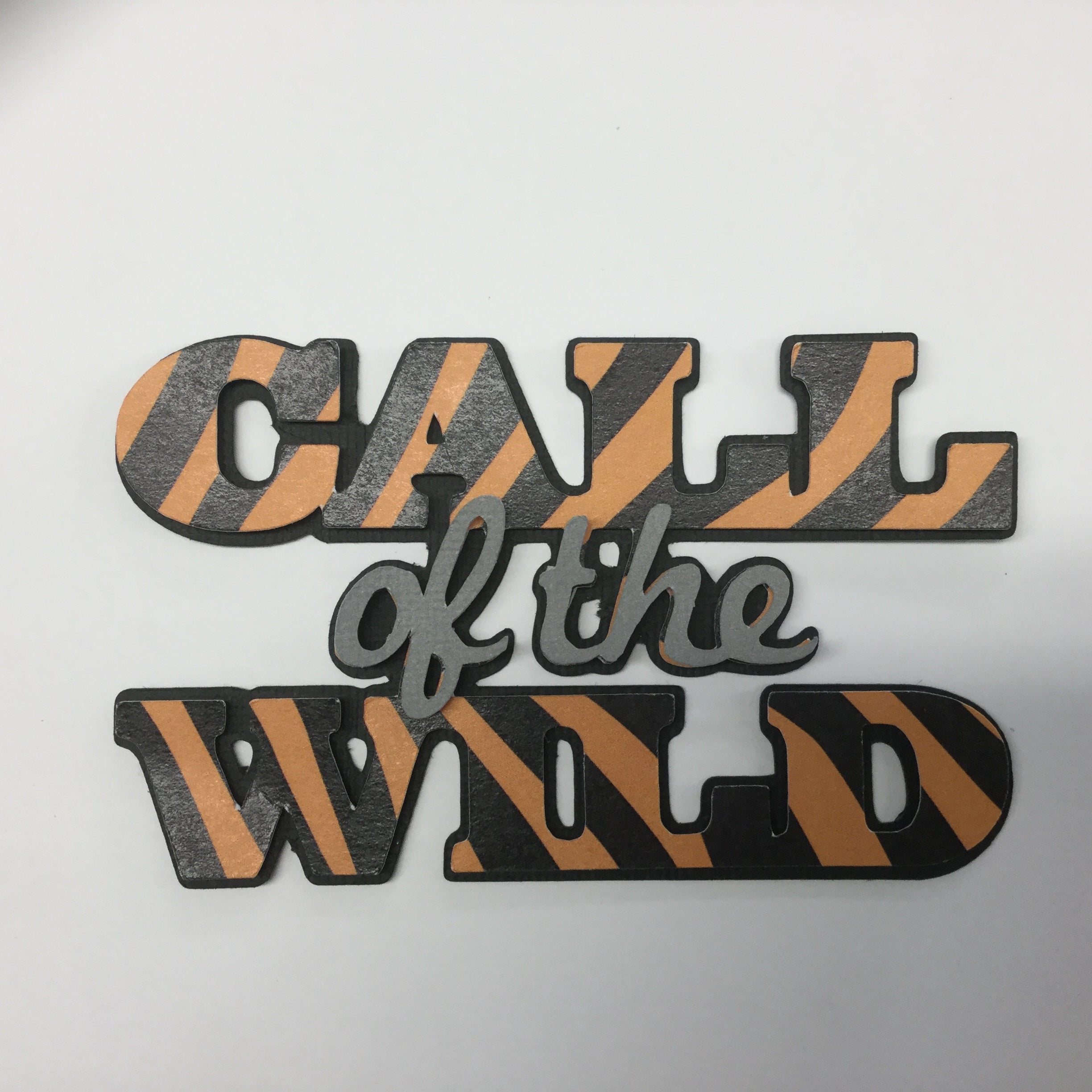 Custom CALL OF THE WILD Die Cut Diecut Camping Zoo