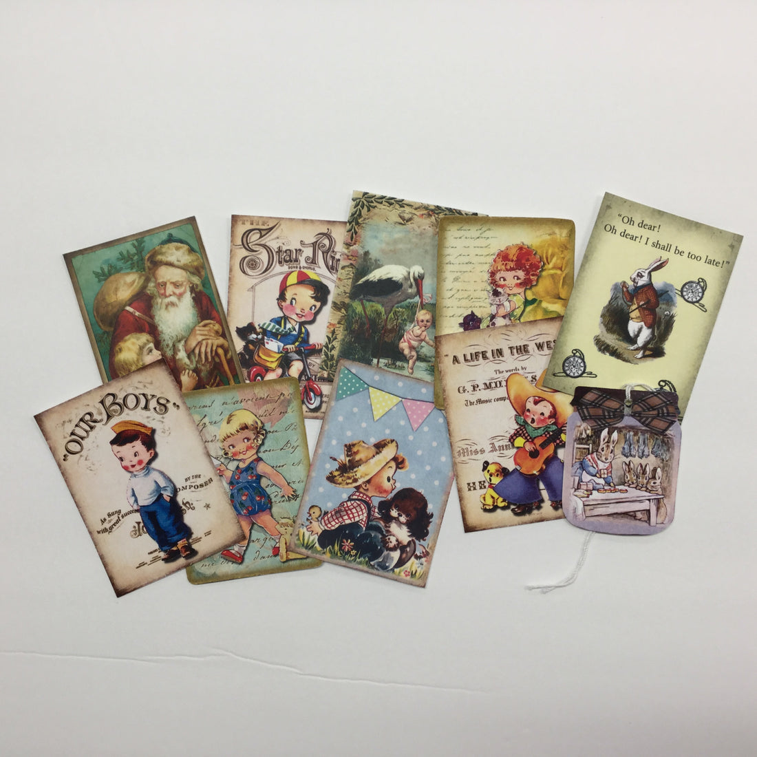 Tags &amp; Ephemera 10pc STORYBOOK KID TAGS Scrapbooksrus 