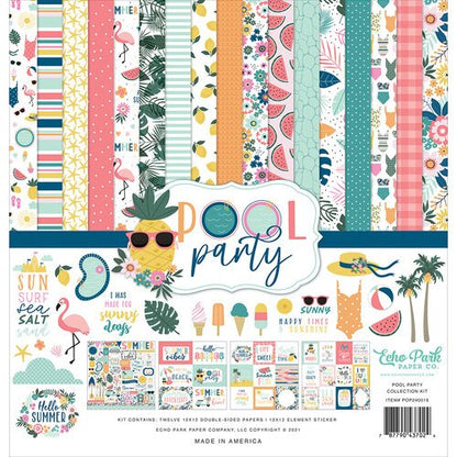 Echo Park 12&quot;x12&quot; POOL PARTY Collection Kit 13pc Scrapbooksrus 