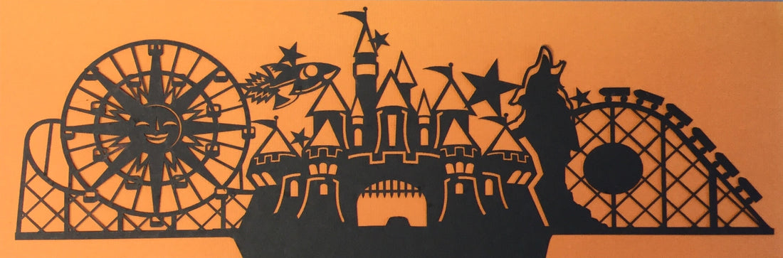 CALIFORNIA ADVENTURE Black Laser Cuts Scrapbooksrus