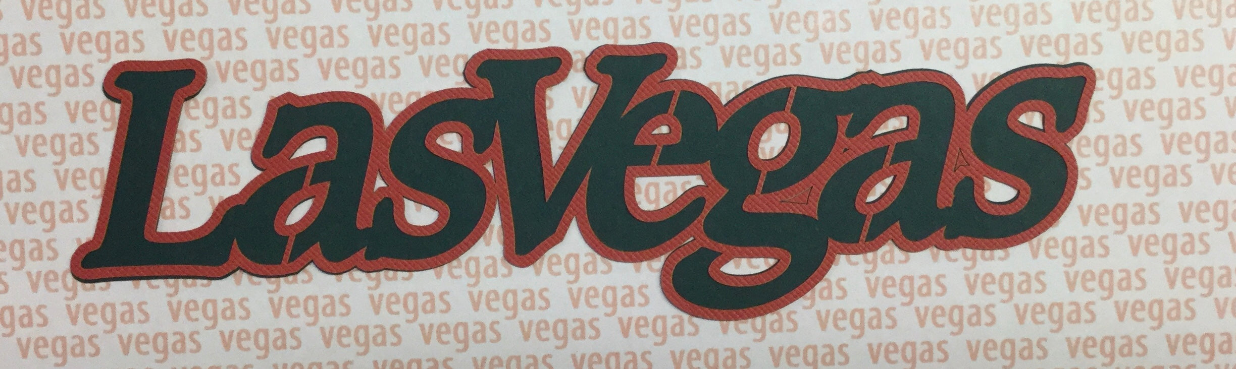 LAS VEGAS OVERLAY Travel Laser Cuts 2&quot;X 8&quot; - Scrapbooksrus