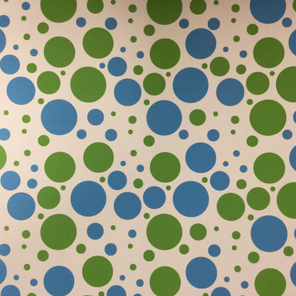 Magical VEGAS MEMORIES DOTS  Blue and Green 12X12 Scrapbook Paper Scrapbooksrus 