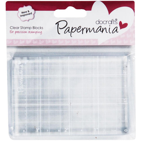 Docrafts Papermania CLEAR STAMP BLOCK 2 3/4 x 4”
