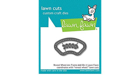 Lawn Cuts REVEAL WHEEL ARC FRAME ADD ON Custom Craft Die 2pc Scrapbooksrus 