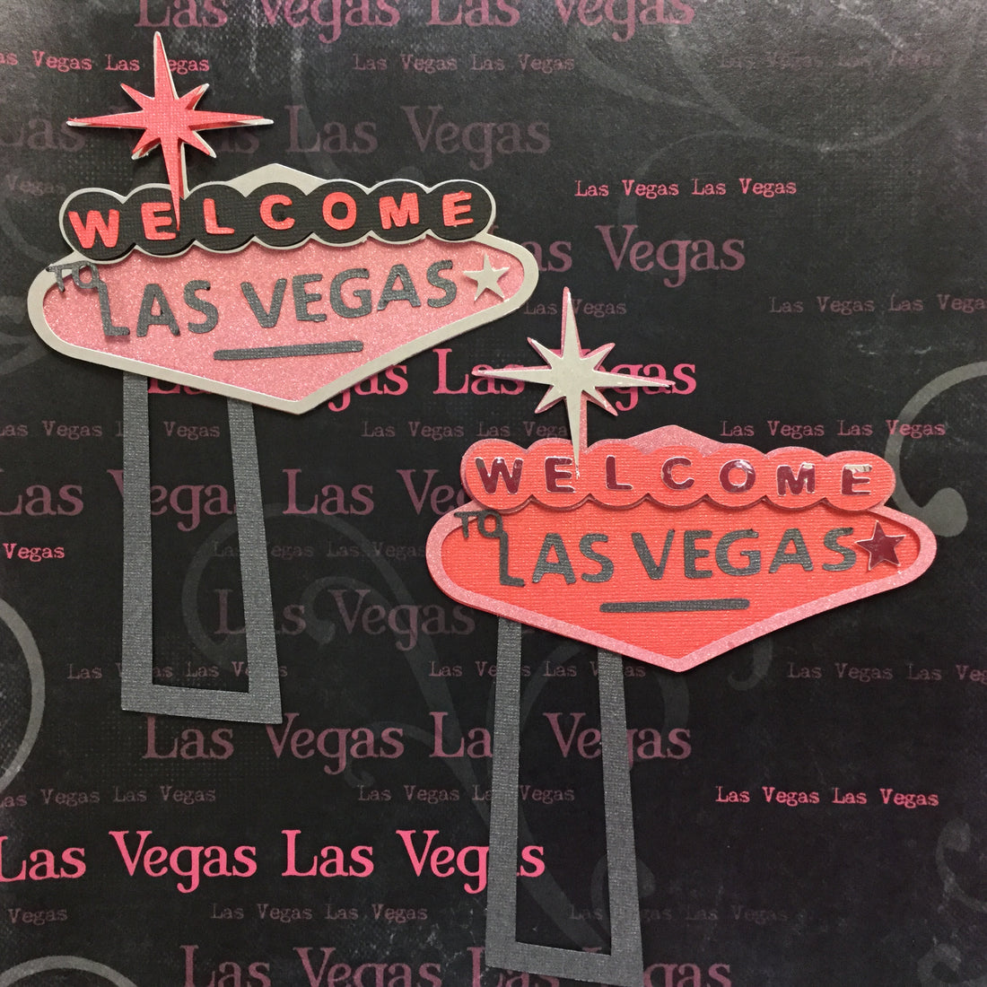 WELCOME TO LAS VEGAS SIGN Las Vegas Scrapbook Diecut Scrapbooksrus