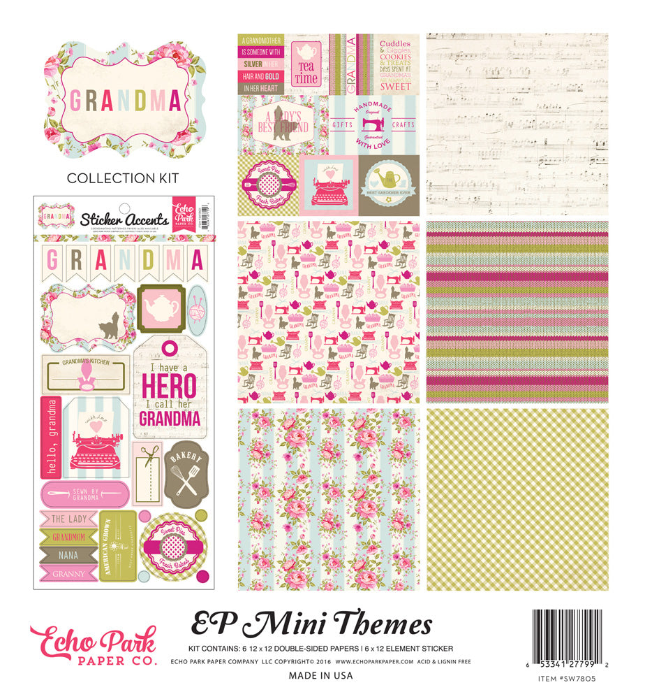 Echo Park GRANDMA 12"X12" Scrapbook Kit