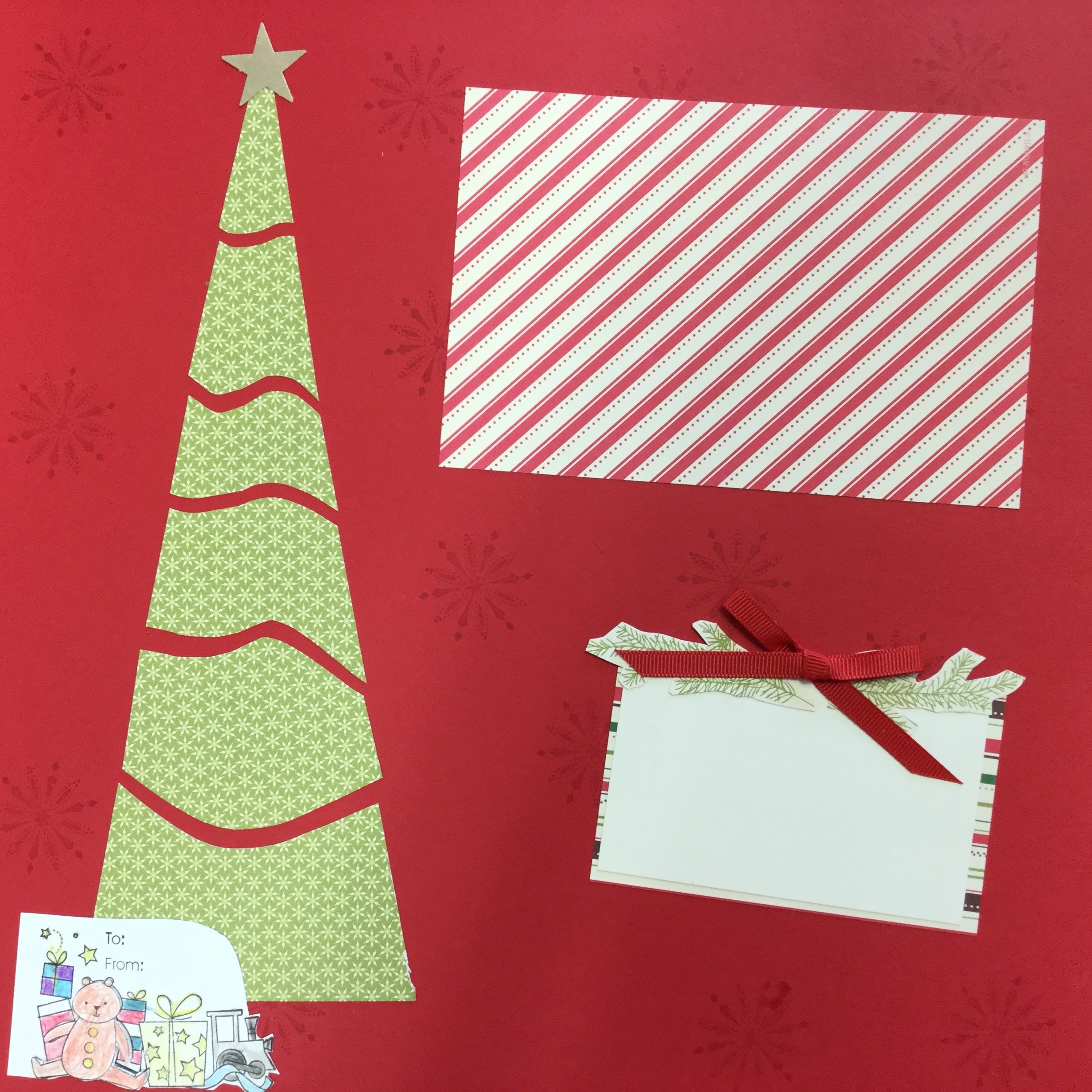 Premade Page RED CHRISTMAS (2) 12X12 Scrapbook @Scrapbooksrus