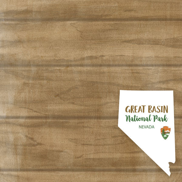 GREAT BASIN National Park Watercolor 12"X12" Scrapbook Paper Scrapbooksrus