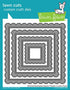 Lawn Fawn Cuts STITCHED SCALLOPED SQUARE FRAMES Custom Craft Dies 4pc Scrapbooksrus 