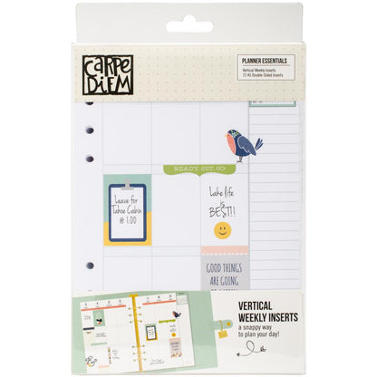 Simple Stories Carpe Diem VERTICAL WEEKLY INSERTS A5 Planner