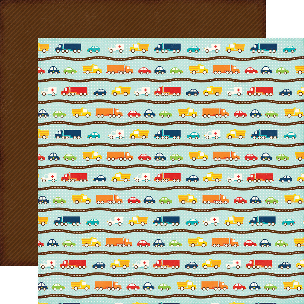 Echo Park Little Man CARS 12&quot;x12&quot; Paper Scrapbooksrus 
