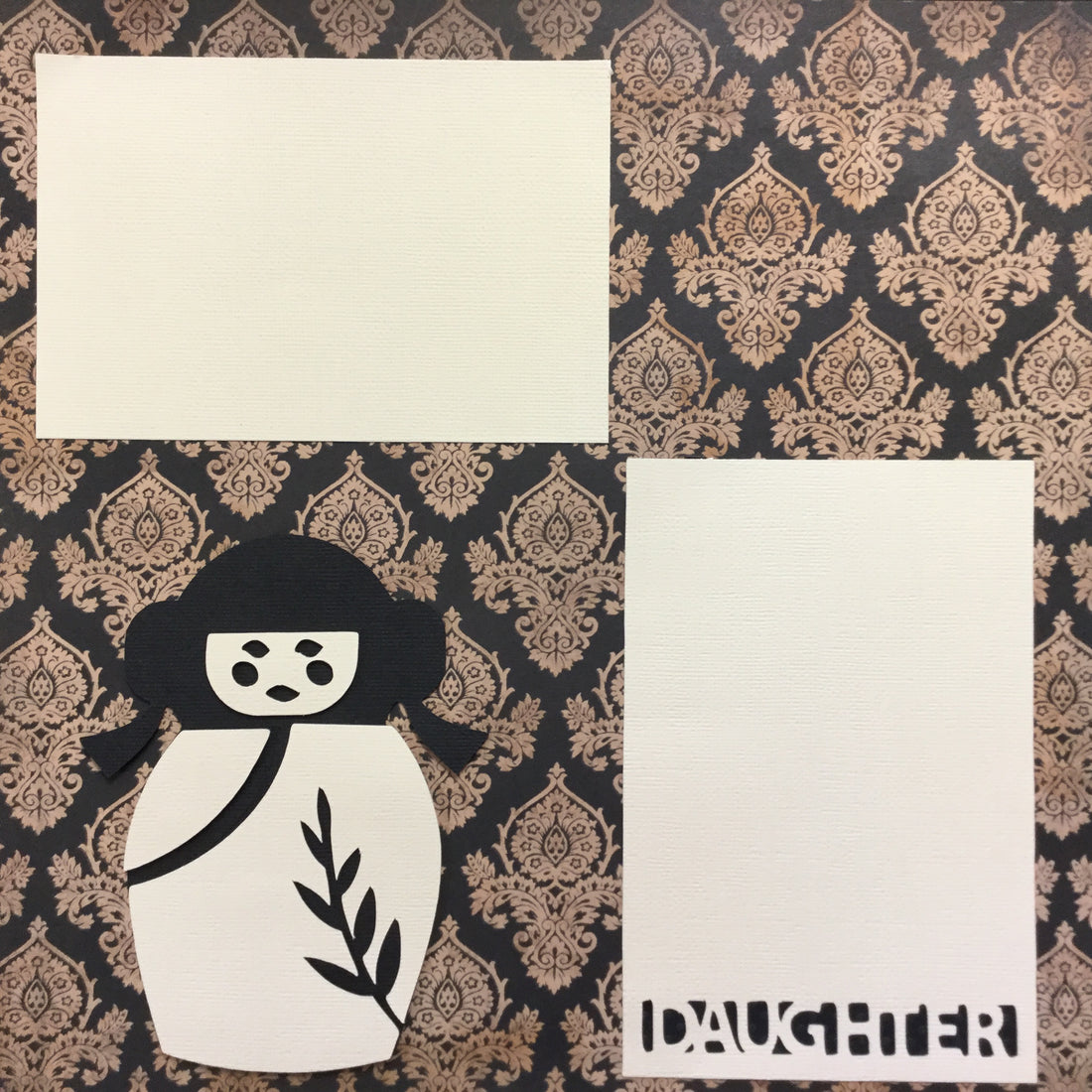 Premade Page ORIENTAL DAUGHTER (1) 12"x12" Scrapbook Scrapbooksrus