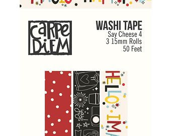 Simple Stories Carpe Diem SAY CHEESE IV Washi Tape 50 Ft.