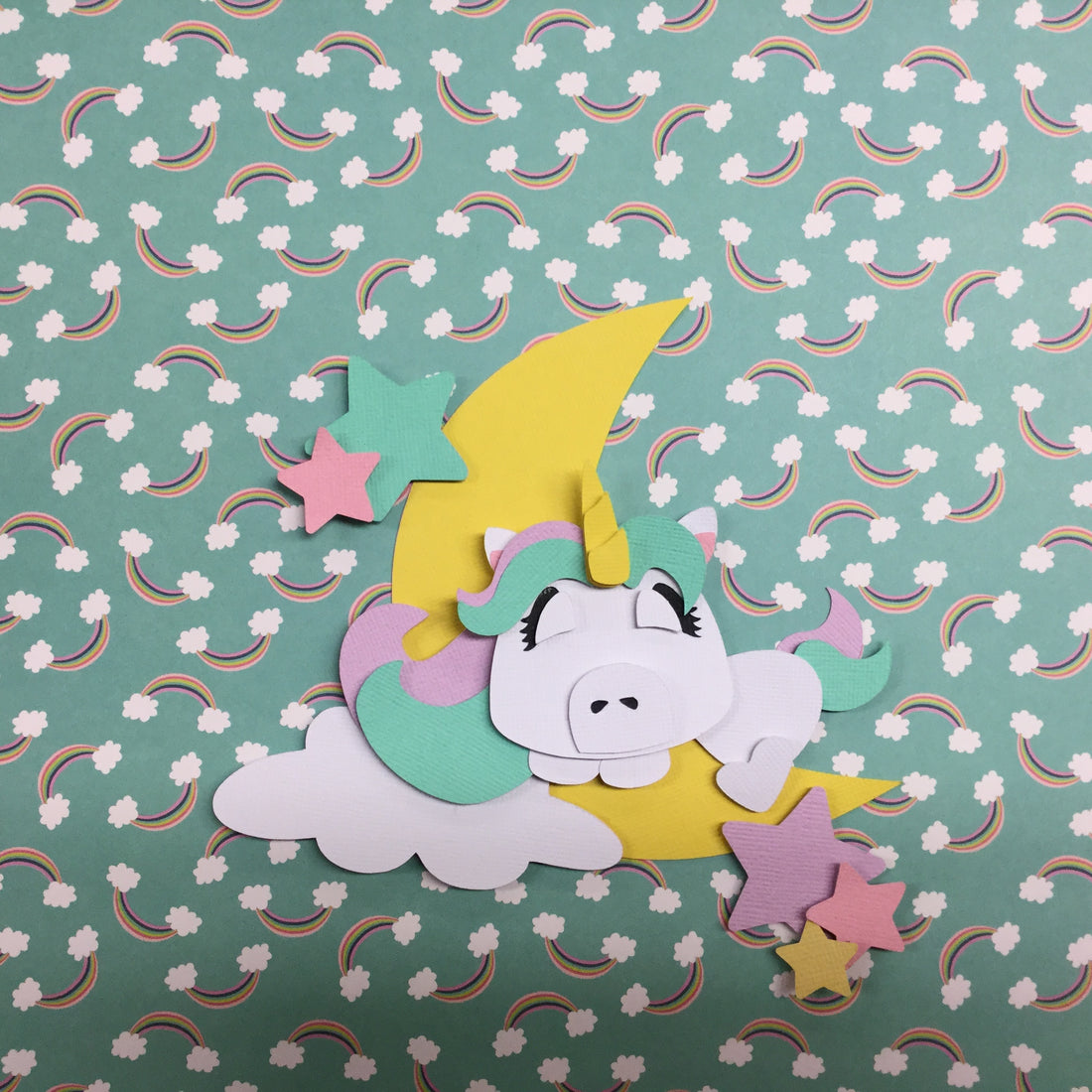 UNICORN Custom Scrapbook Die Cut Embellishments Scrapbooksrus 