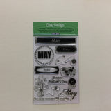 Hero Arts Clear Design MAY Acrylic Stamp Set 12pc Scrapbooksrus 