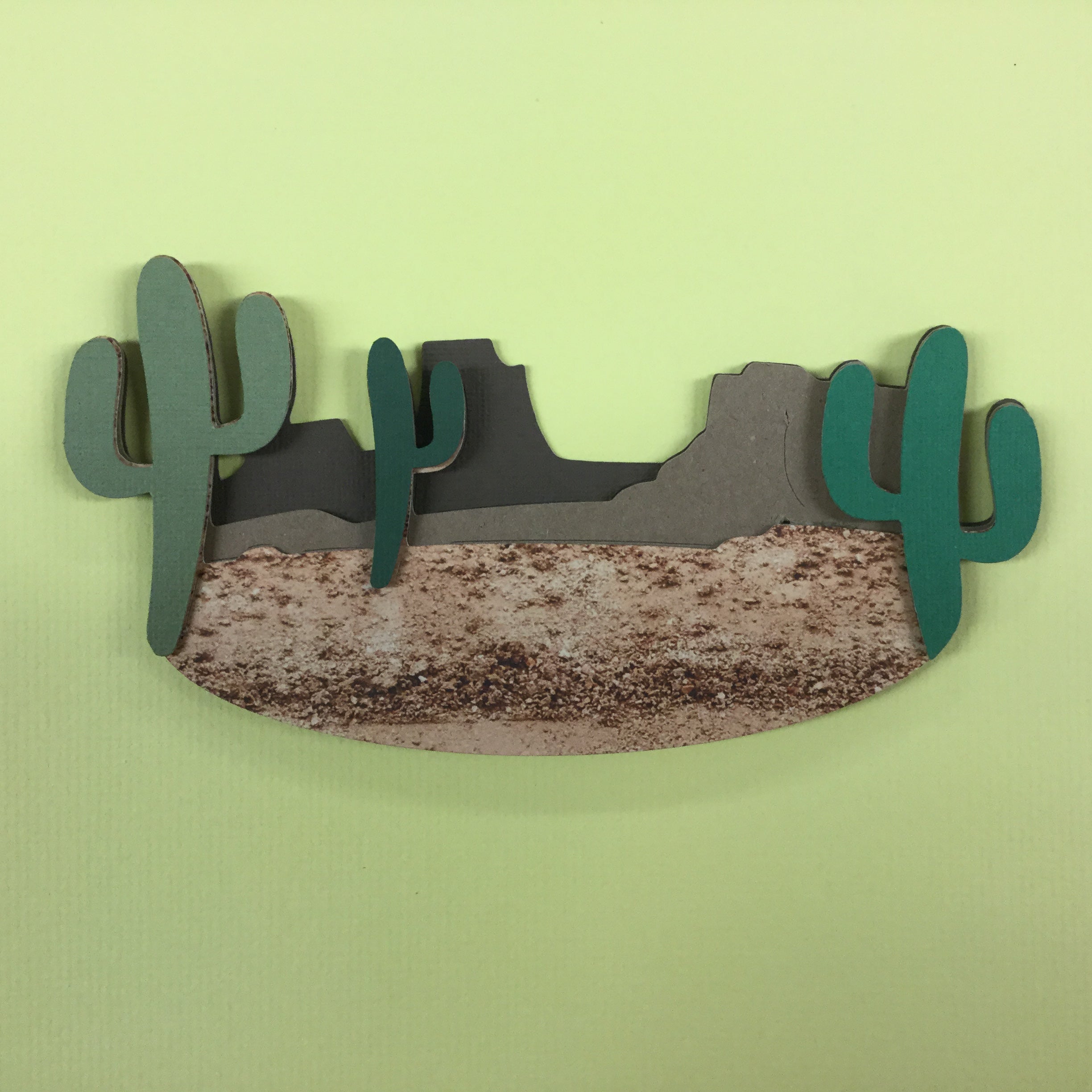 MOUNTAIN CACTUS Grand Canyon Travel Laser Cut 