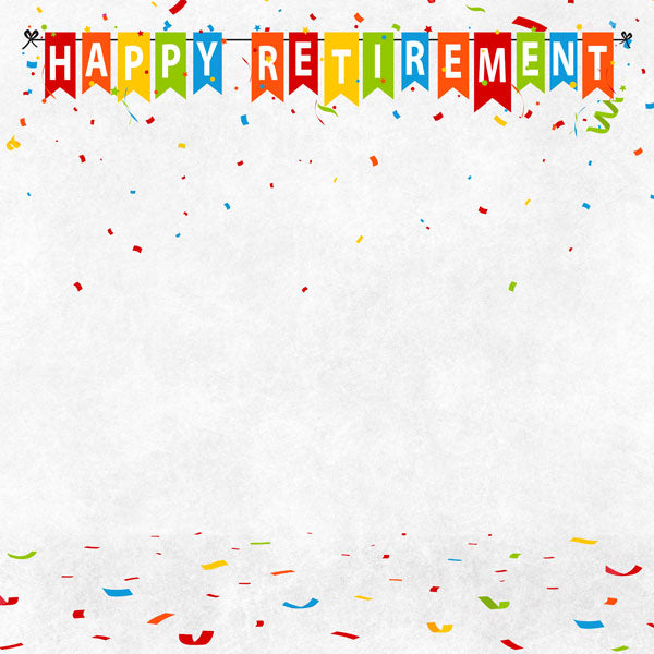 HAPPY RETIREMENT 12&quot;X12&quot; Scrapbook Customs Paper Scrapbooksrus 