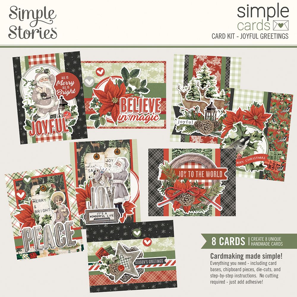 Simple Stories Simple Cards JOYFUL GREETINGS Card Kit Scrapbooksrus 