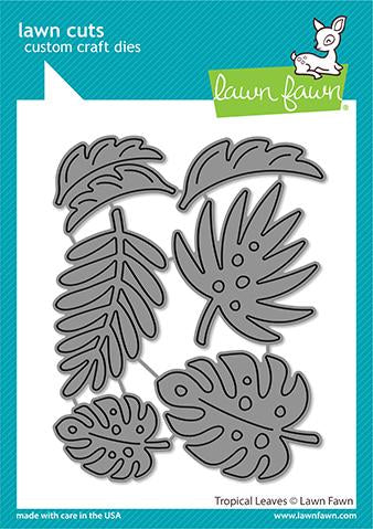 Lawn Fawn Cuts TROPICAL LEAVES Custom Craft Dies 6pc Scrapbooksrus 